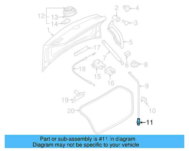 Drain Hose Grommet 3C5-827-976-A - View 2