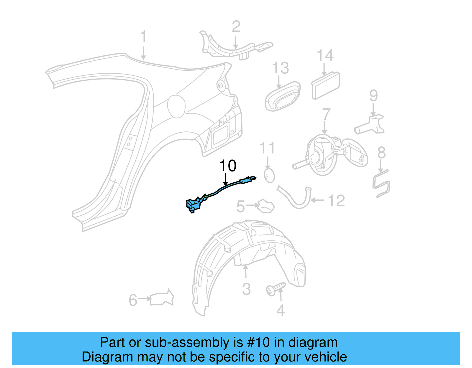Actuator 3C8-810-773-A - View 2