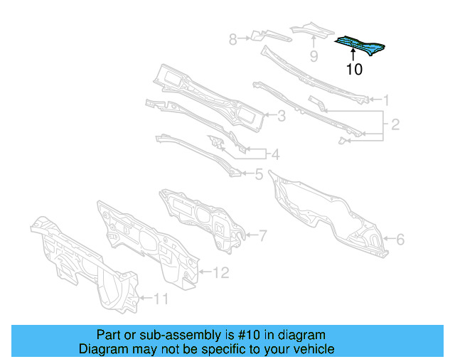 Water Deflector 3C8-819-403-9B9 - View 5