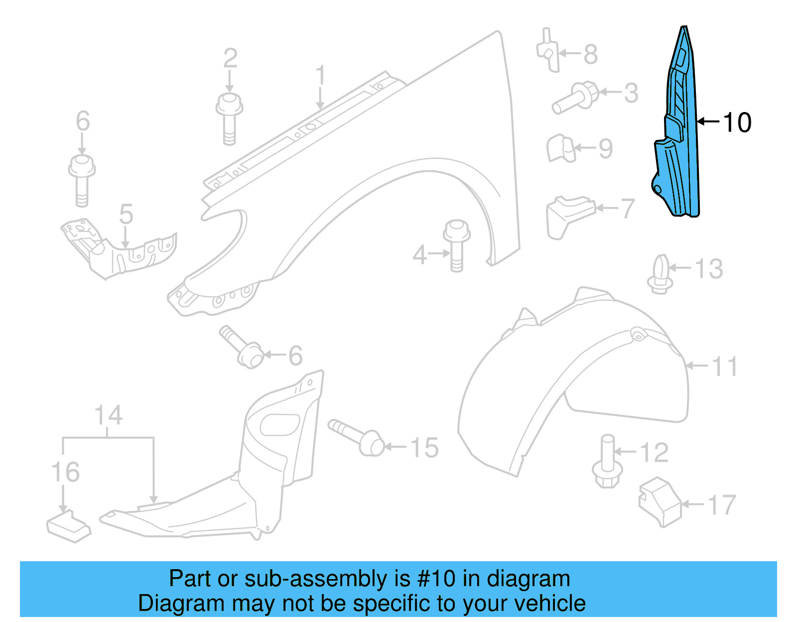 Rear Seal 3C8-864-236-A - View 4