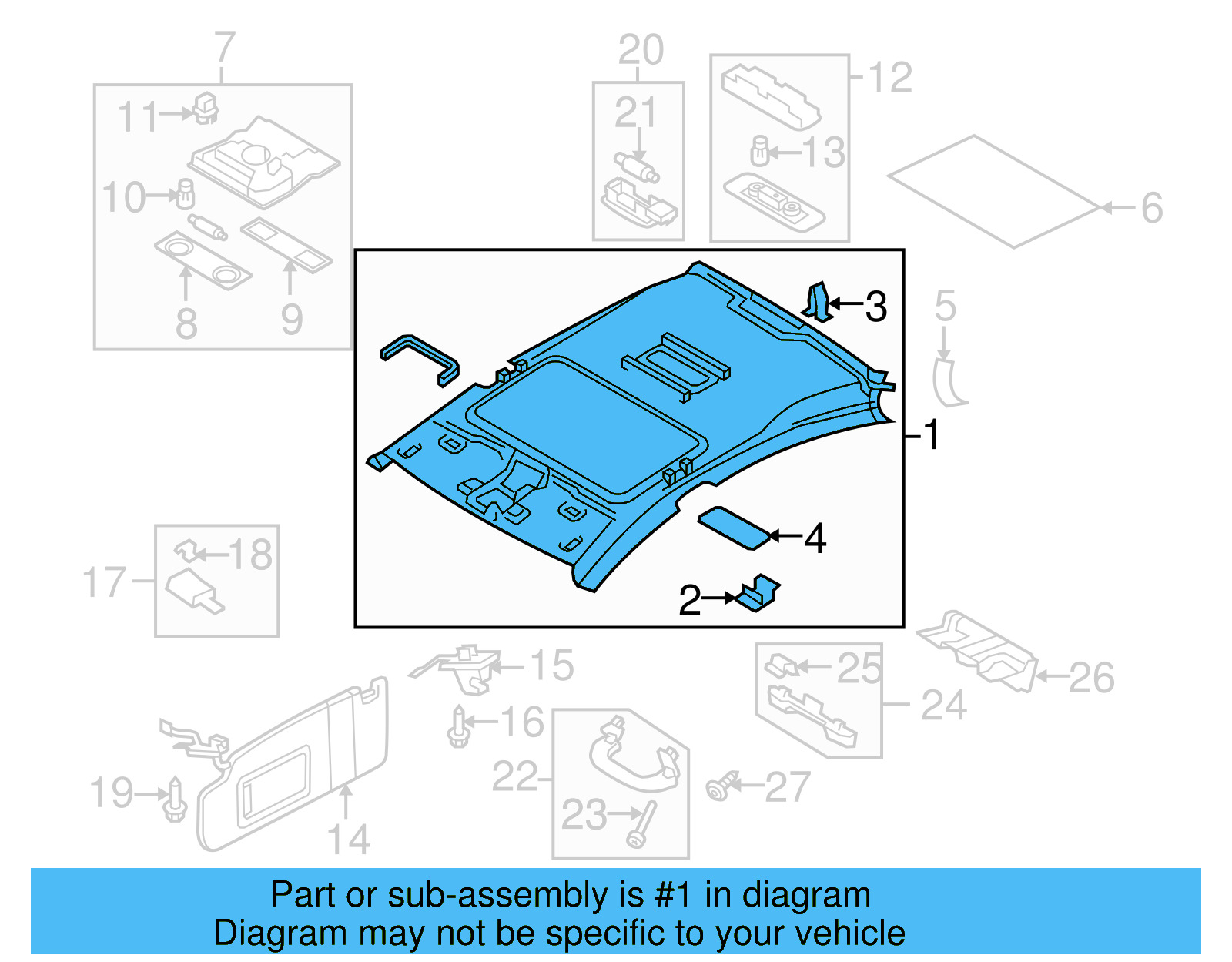 Headliner 3C8-867-502-C-6K8 - View 2