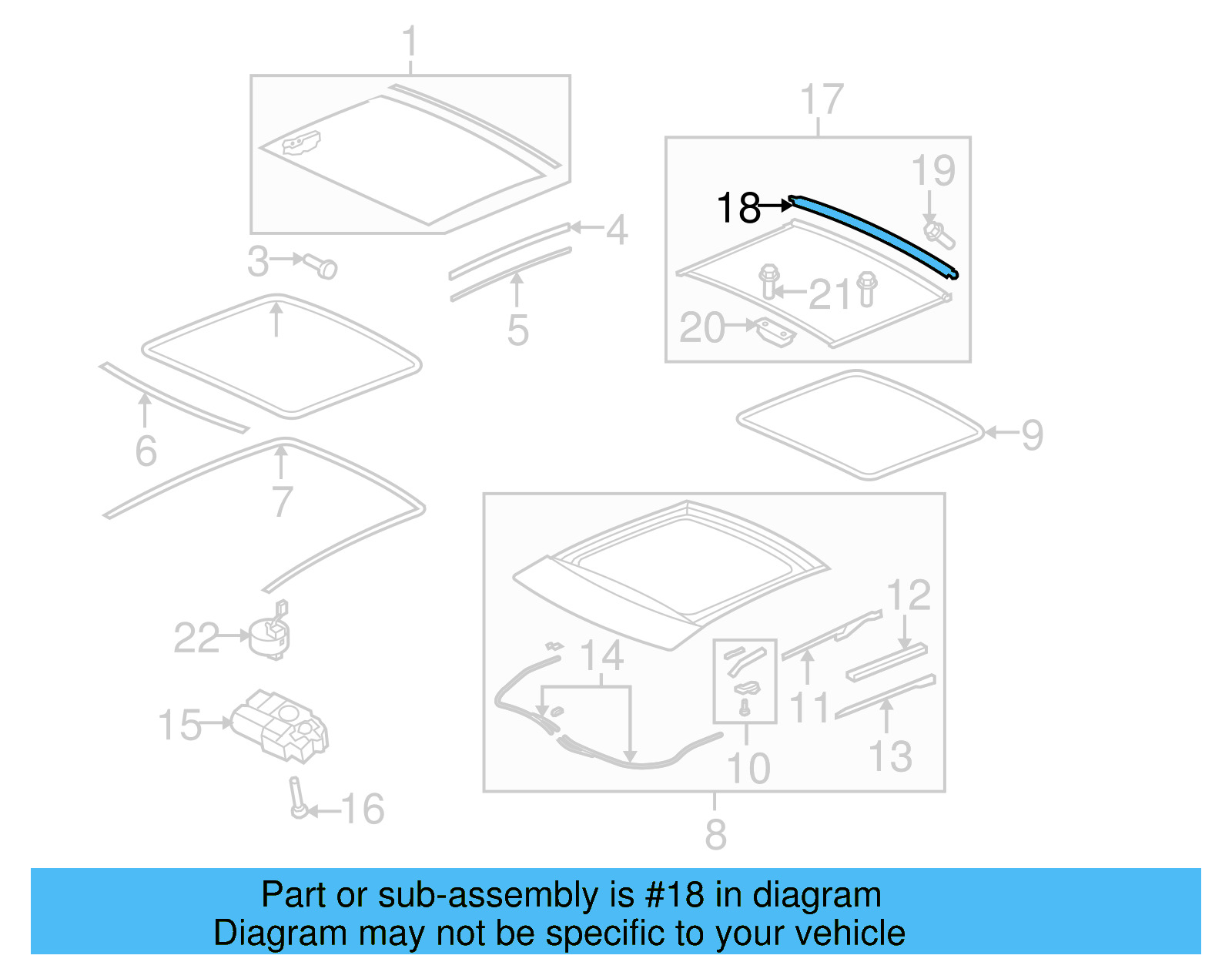 Sunshade Repair Kit 3C8-898-402 - View 5
