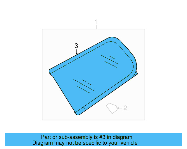 Glass Molding 3C9-853-346-7Z7 - View 2