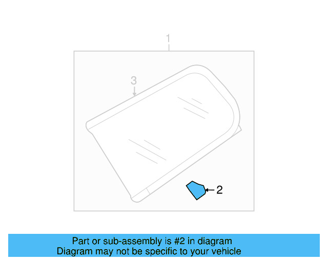 Quarter Panel Glass Clip 3C9-853-910 - View 2