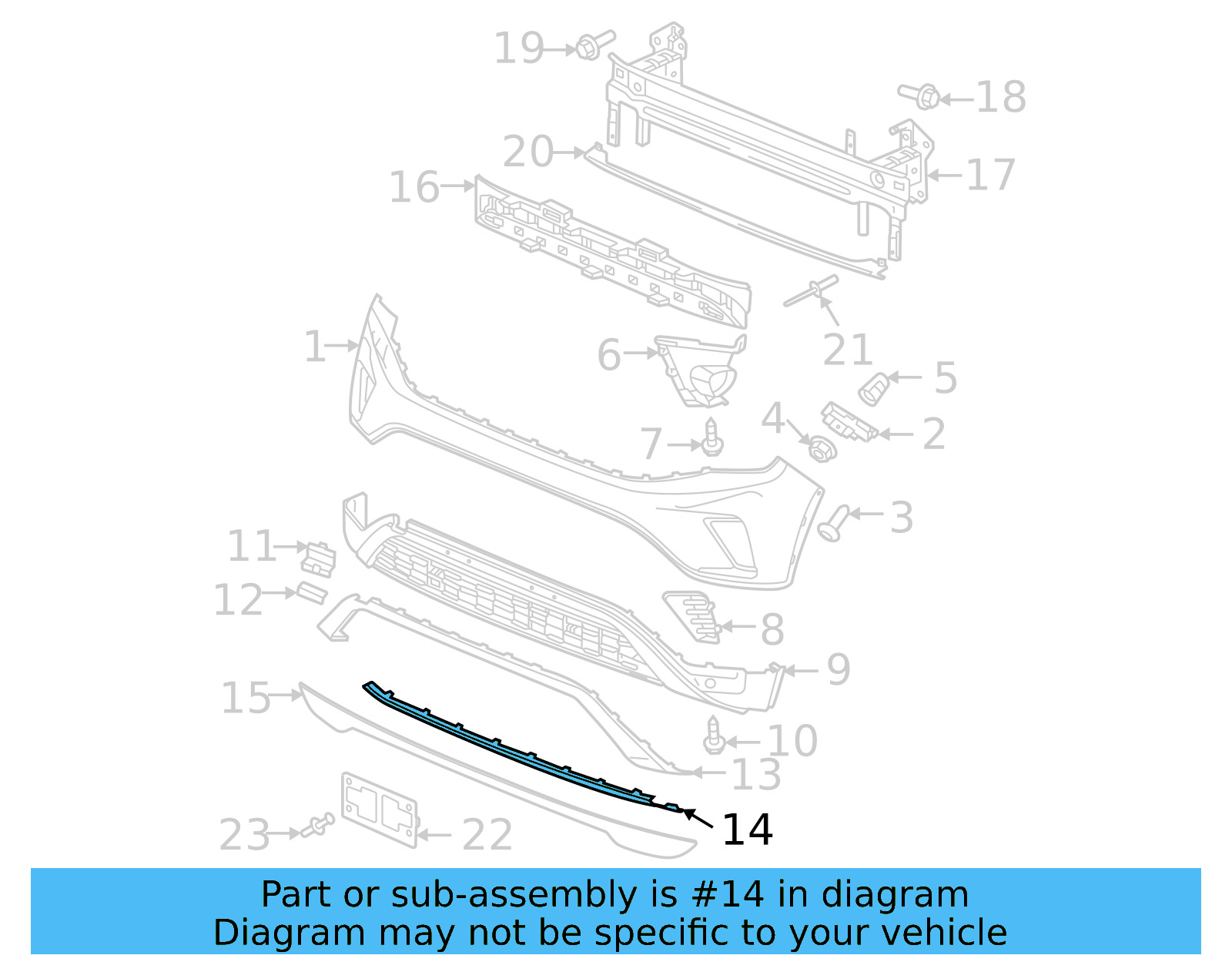 Lower Molding 3CM-807-532-A-AV3 - View 12