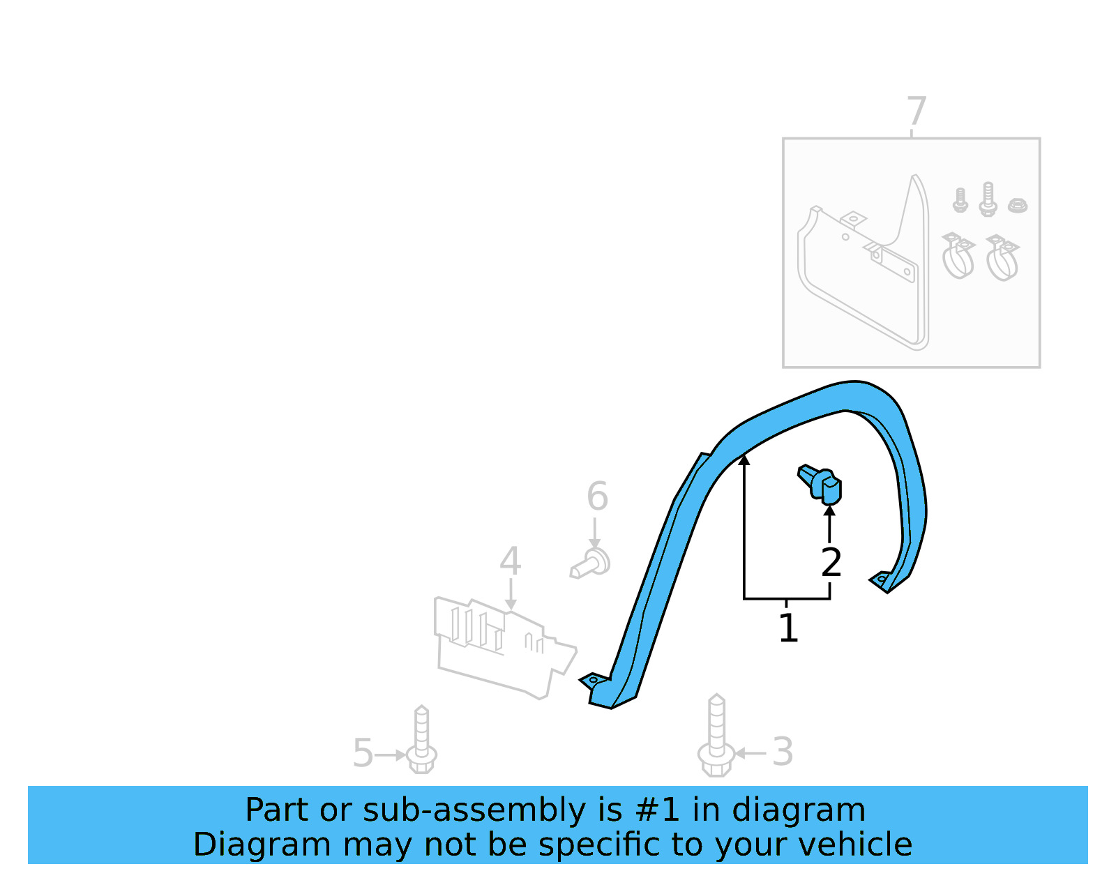 Wheel Opening Molding 3CM-853-818-9B9 - View 5