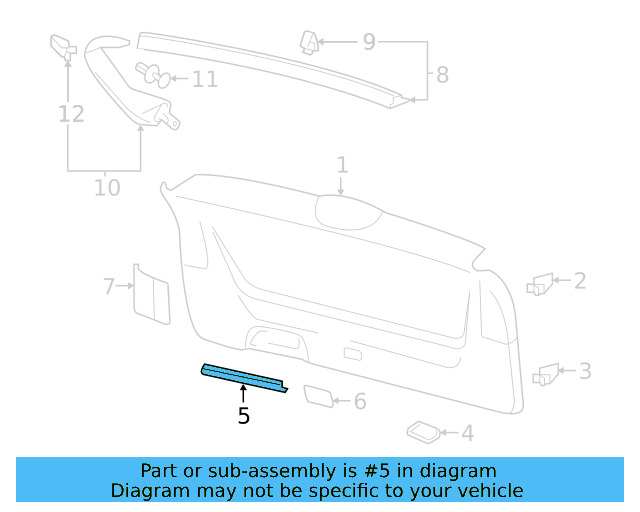 Lower Center Pillar Trim Clip 4A0-867-276-B - View 227