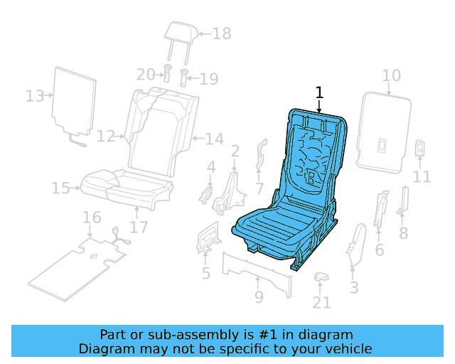 Headrest 3CN-881-901-L-HIY