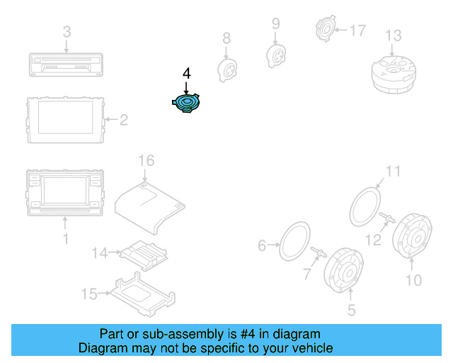 Inst Panel Speaker 3CN-035-415 - View 5