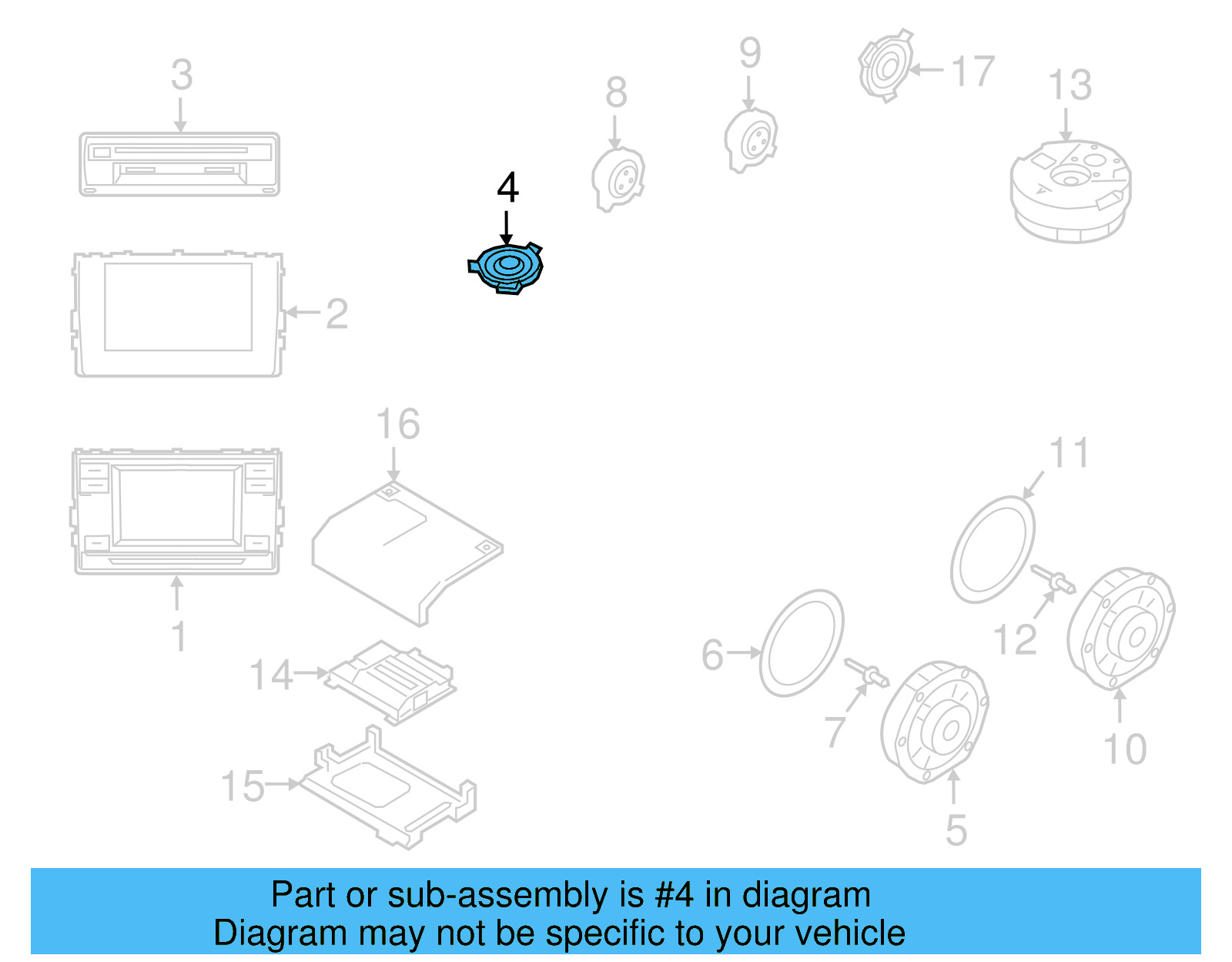 Inst Panel Speaker 3CN-035-415 - View 4