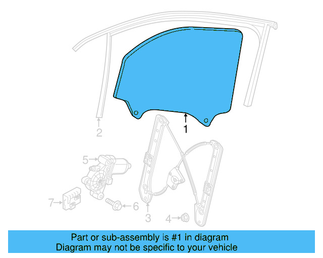 Door Glass 3CN-845-201 - View 5