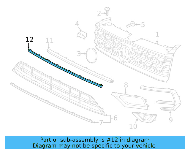 Lower Molding 3CN-854-321-9B9 - View 5