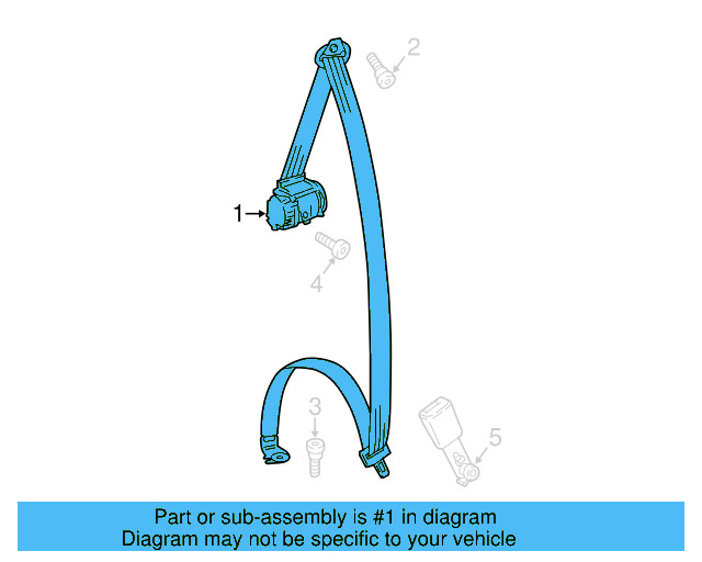 Lap & Shoulder Belt 3CN-857-811-RAA - View 3