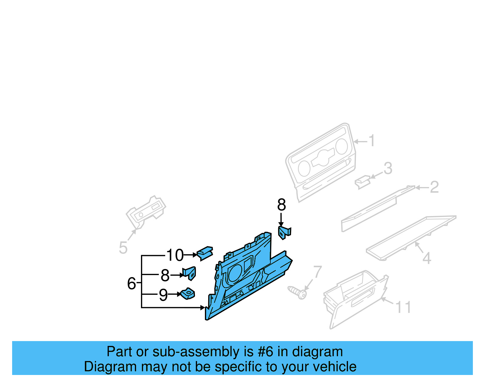 Lower Trim Panel 3CN-858-365-B-ZA2 - View 11