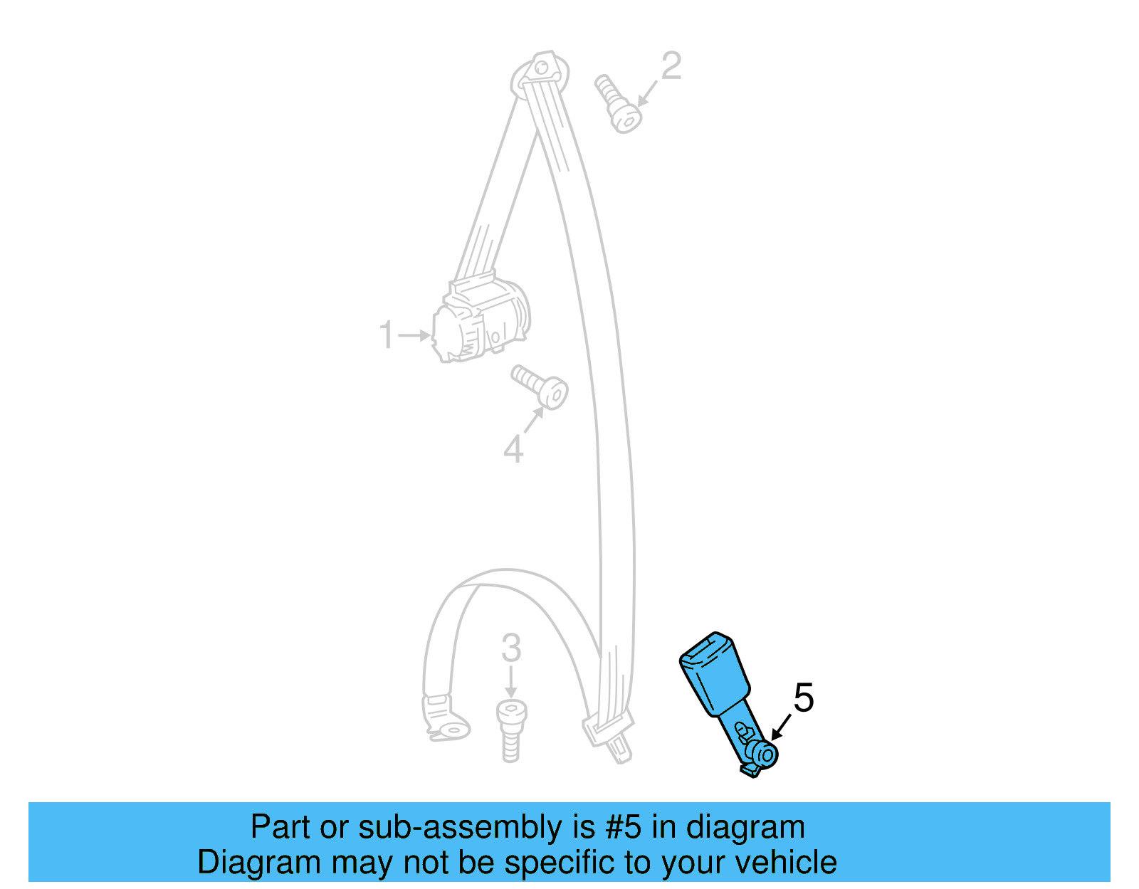 Buckle End 3CN-858-491-MNB - View 4