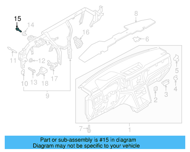 Mount Bracket Bolt N-106-044-02 - View 18