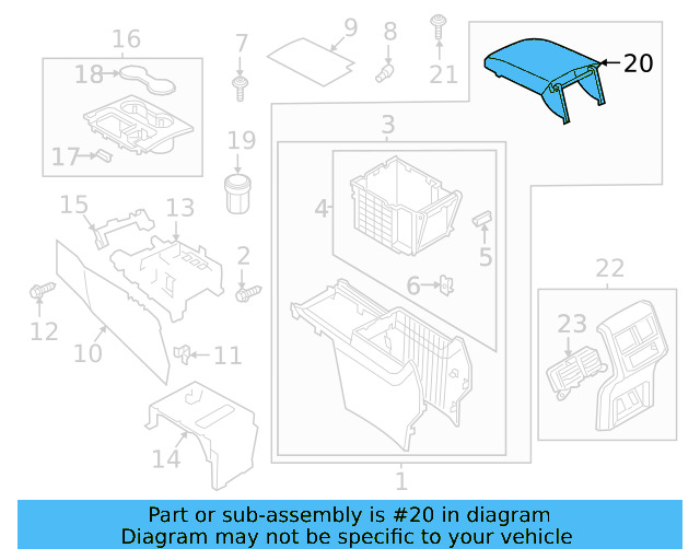 Armrest 3CN-864-207-C-VJP - View 5