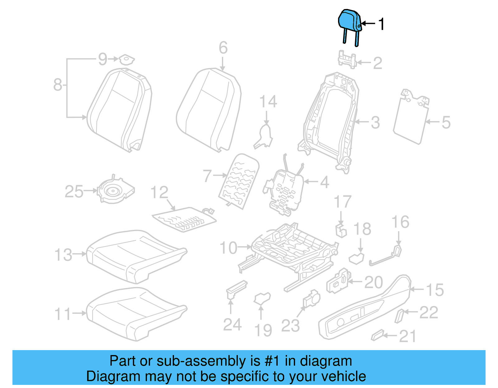 Headrest 3CN-881-901-H-VJQ