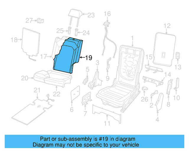 Recline Handle 3CN-881-606-82V