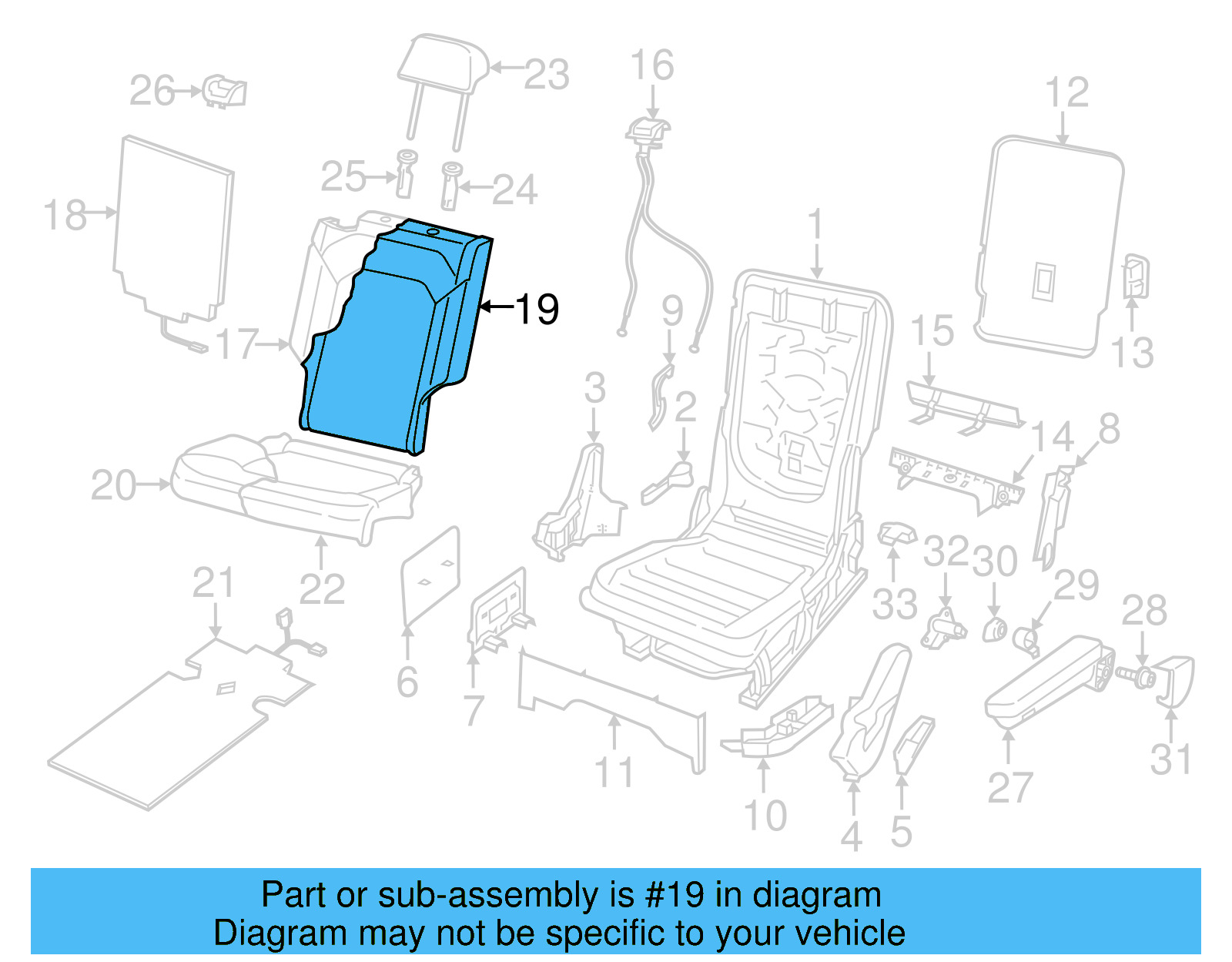 Seat Back Cover 3CN-885-806-S-JCE