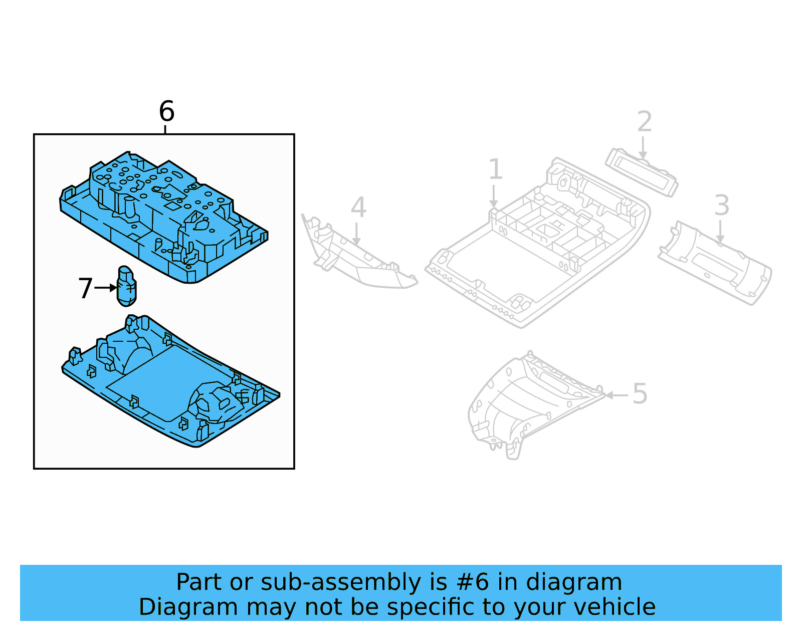 Overhead Lamp 3CN-947-105-QAW - View 6