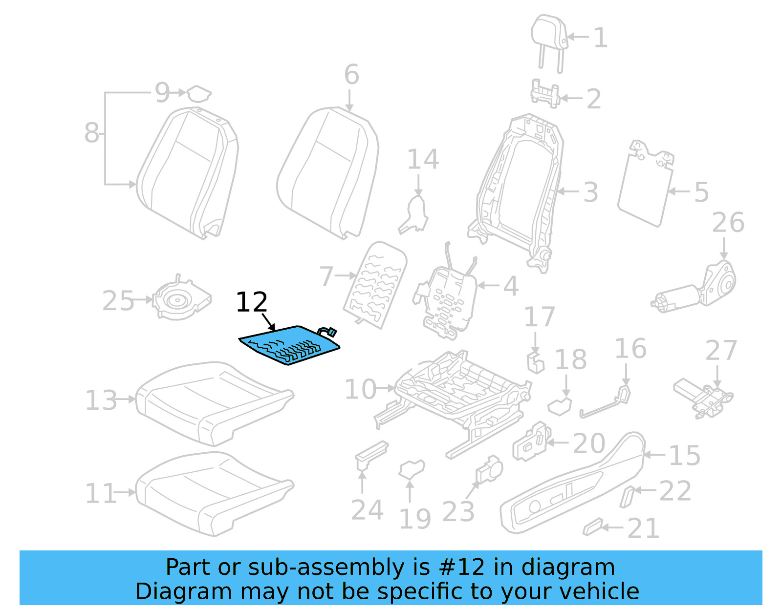 Seat Cushion Heater 3CN-963-555-B - View 7
