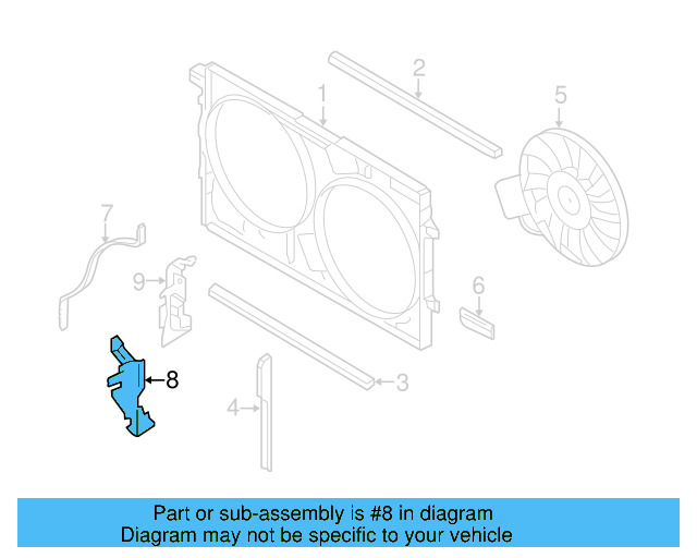 Air Baffle 3D0-121-284-A - View 5