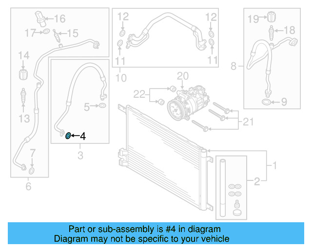 A/C Refrigerant Line O 4E0-260-749-A - View 26