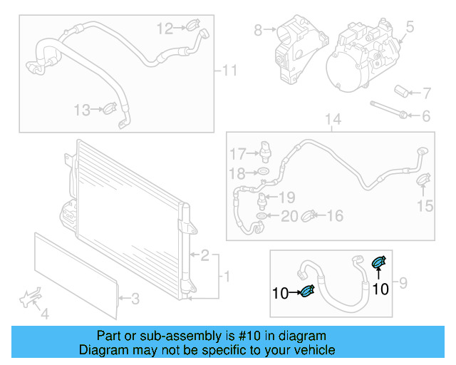 A/C Refrigerant Line O 4E0-260-749-A - View 74