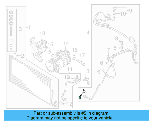 A/C Refrigerant Line O 4E0-260-749-A - View 12