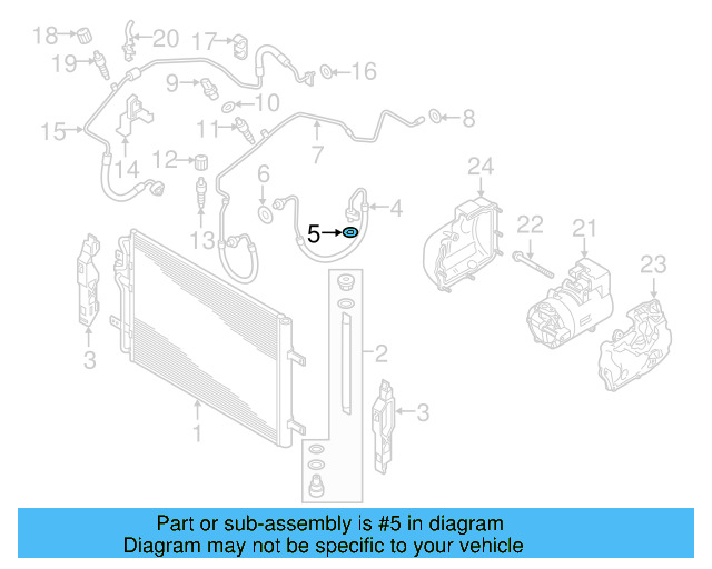 A/C Refrigerant Line O 3D0-260-749-C - View 62