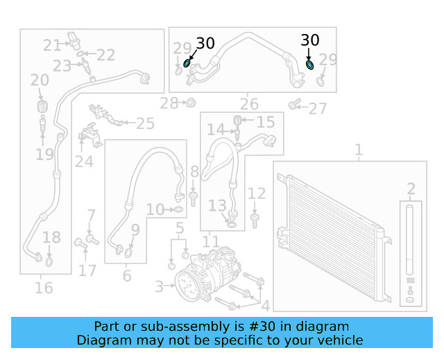 A/C Refrigerant Line O 4E0-260-749-A - View 53