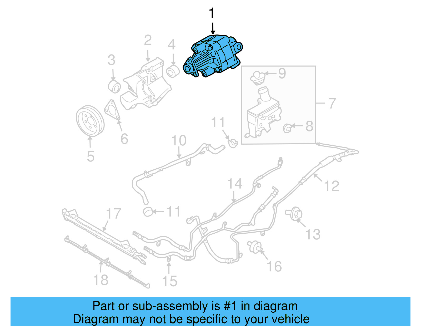 Power Steering Pump 3D0-422-154-H - View 6