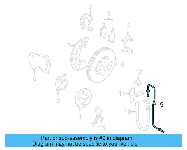 Brake Tube 3D0-611-721-J - View 2