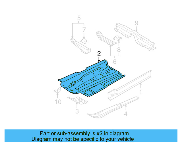 Front Floor Pan 3D0-803-205