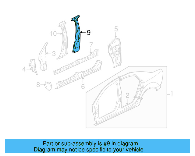 Pillar Reinforced 3D0-809-224-A - View 2