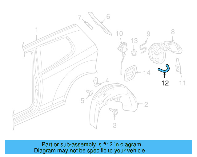 Drain Hose 3D0-809-937-B - View 20
