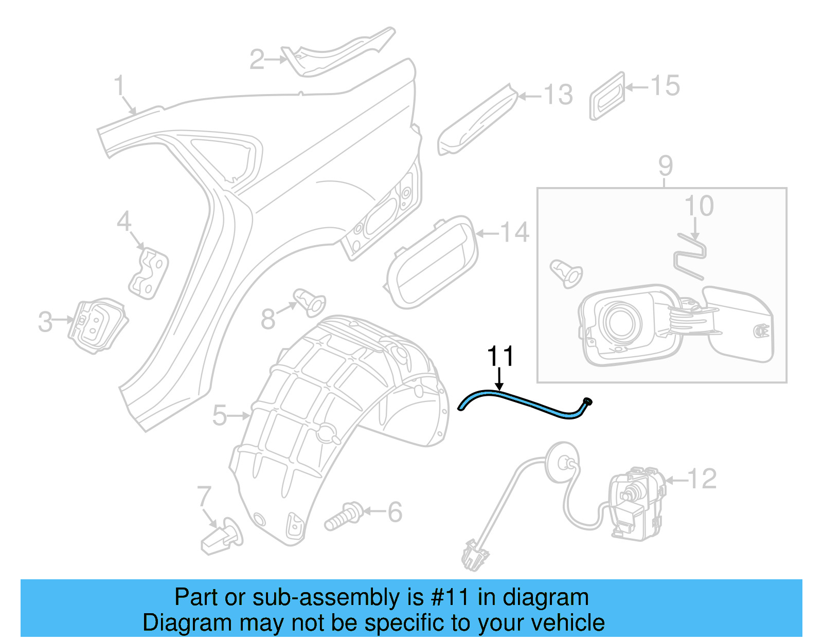 Drain Hose 3D0-809-937-B - View 54