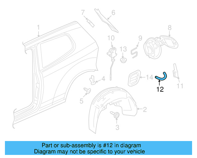 Drain Hose 3D0-809-937-B - View 25