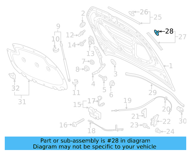 Front Seal Clip 3D0-823-717 - View 11