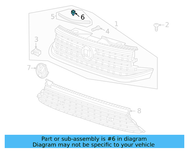 Front Seal Clip 3D0-823-717 - View 27