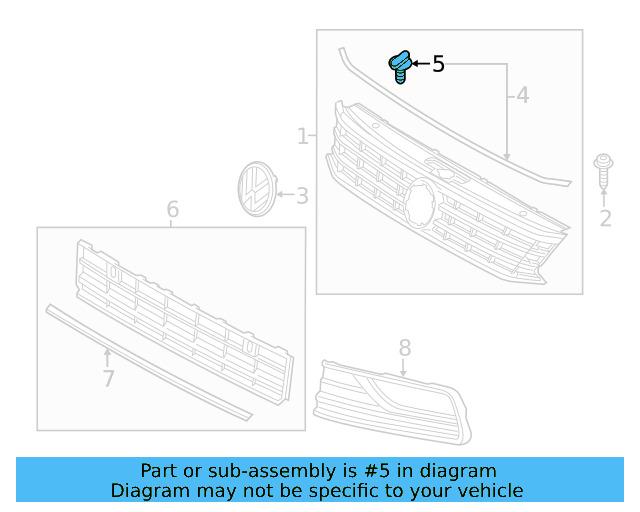 Front Seal Clip 3D0-823-717 - View 43