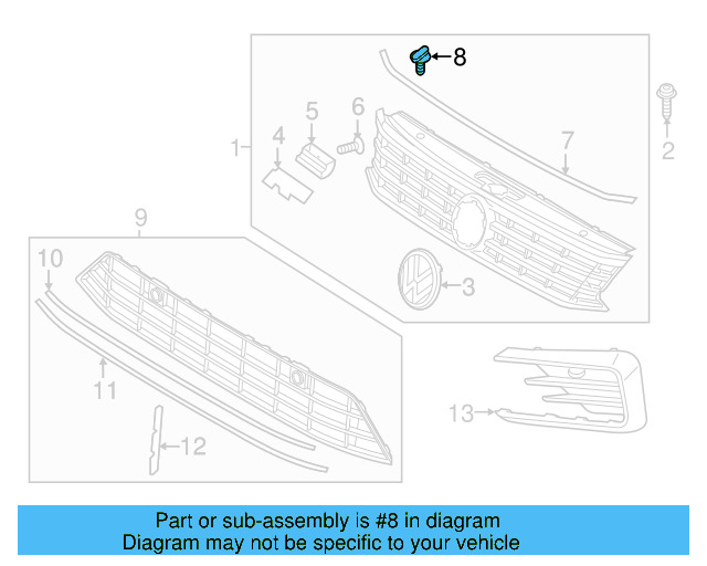 Front Seal Clip 3D0-823-717 - View 24