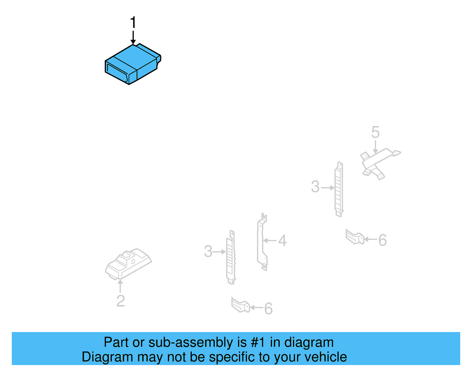 Control Module 3D0-907-273-G - View 3