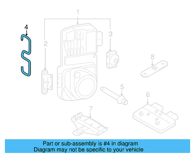 Mount Spring 3D0-907-374-A - View 2