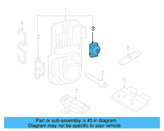 Distance Sensor Retainer 3D0-907-574-B - View 2