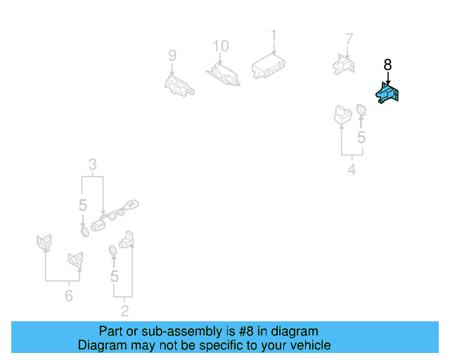 Rear Retainer 3D0-919-486-E - View 2