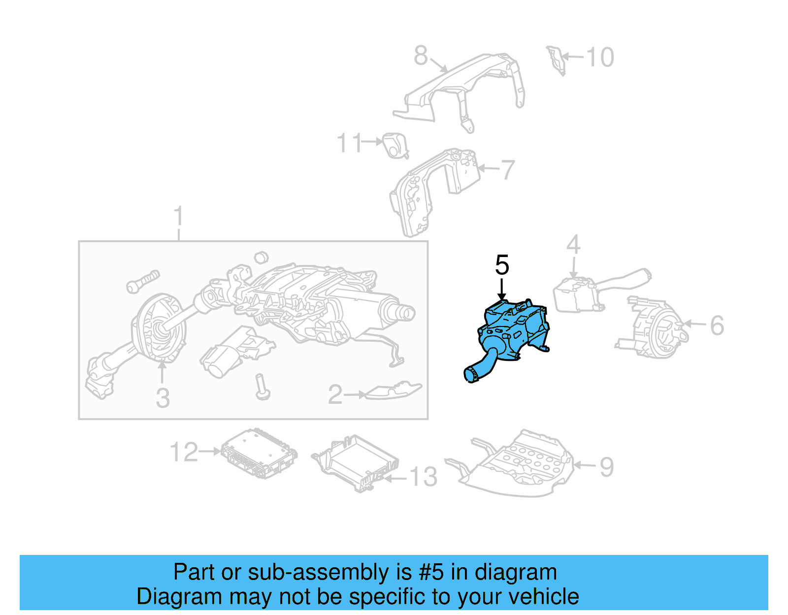 Turn Signal Switch 3D0-953-513