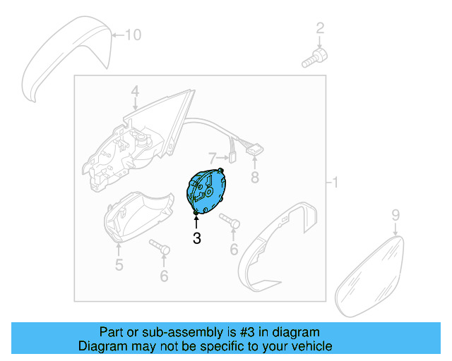 Adjust Motor 3D0-959-578-B - View 16