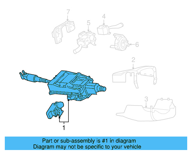 Steering Column 3D1-419-501-AJ - View 3
